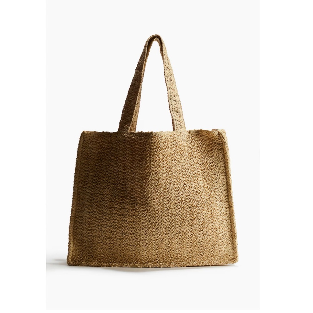 H&M Raffia Tote Bag. - Picture 4 of 7